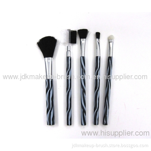 Zebra Printing 5pcs Makeup Brush Kit
